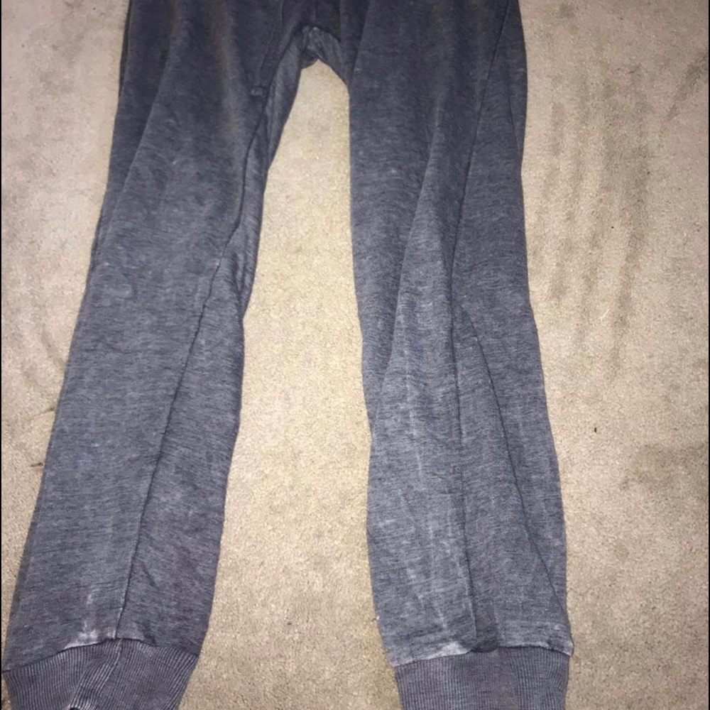 blue distressed sweatpants